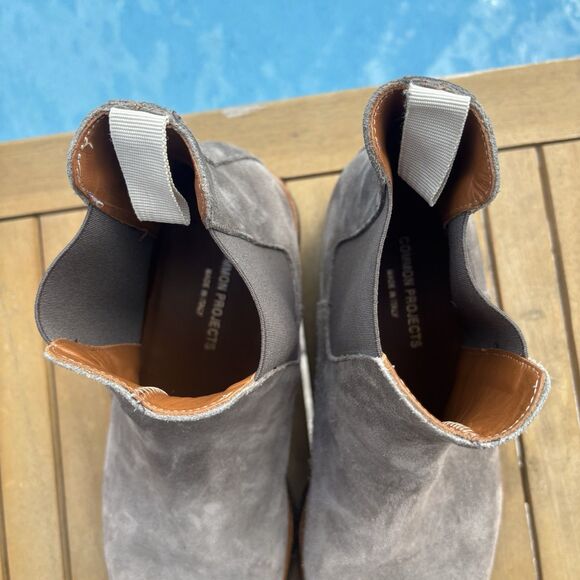 Common Projects Suede Chelsea Boots Size EU 43  Men's US 10 Made in Italy - Picture 9 of 10